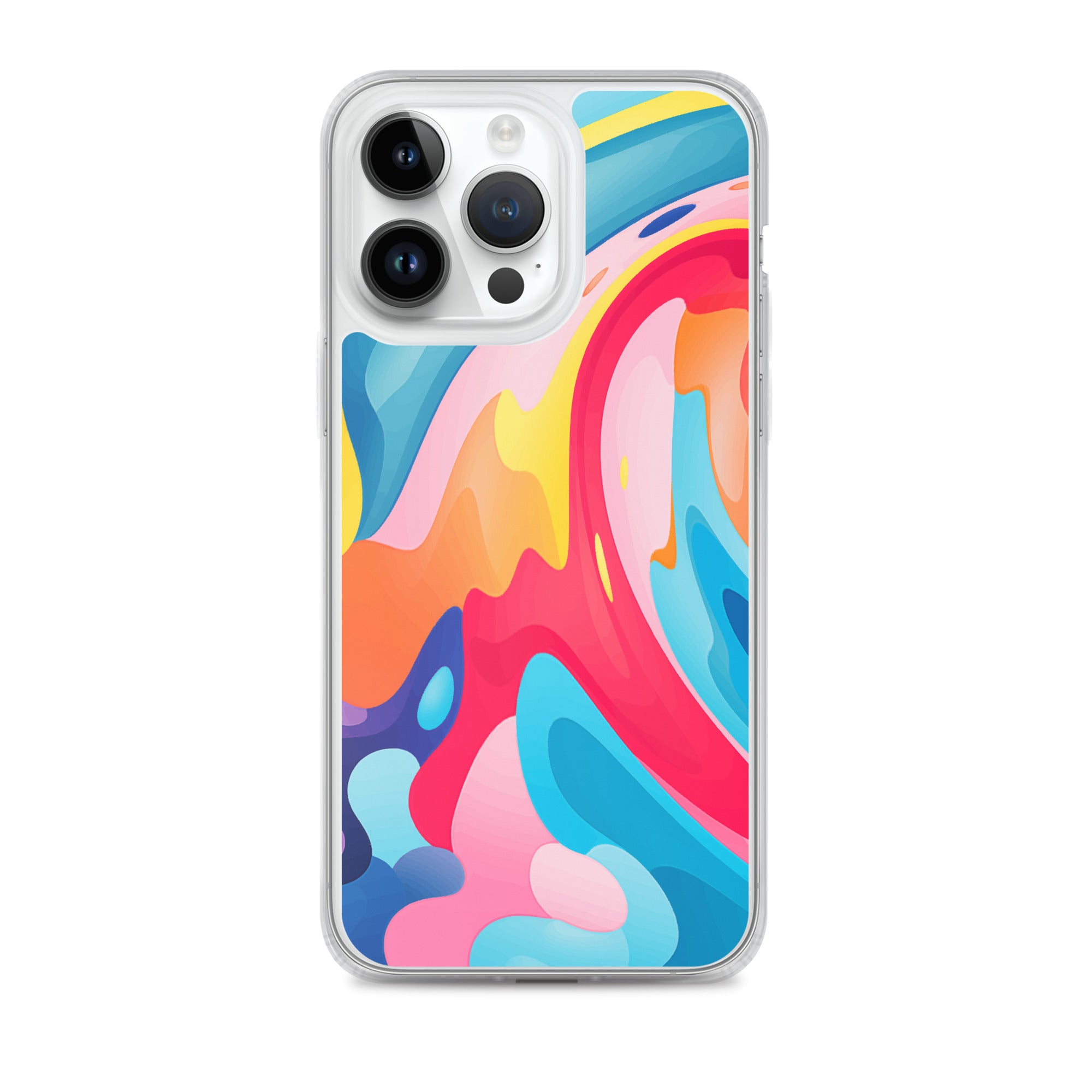 Colorful Swirls Clear Case for iPhone®