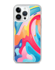 Colorful Swirls Clear Case for iPhone®