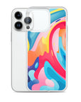 Colorful Swirls Clear Case for iPhone®