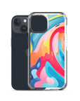 Colorful Swirls Clear Case for iPhone®