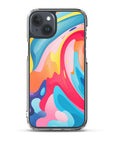 Colorful Swirls Clear Case for iPhone®