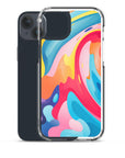 Colorful Swirls Clear Case for iPhone®