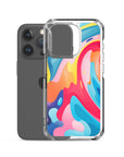 Colorful Swirls Clear Case for iPhone®