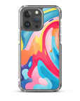 Colorful Swirls Clear Case for iPhone®