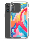 Colorful Swirls Clear Case for iPhone®