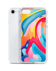 Colorful Swirls Clear Case for iPhone®