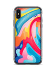 Colorful Swirls Clear Case for iPhone®