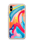 Colorful Swirls Clear Case for iPhone®