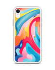 Colorful Swirls Clear Case for iPhone®