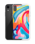 Colorful Swirls Clear Case for iPhone®