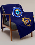 Evil Eye Hand Drawn Set 1 - Throw Blanket